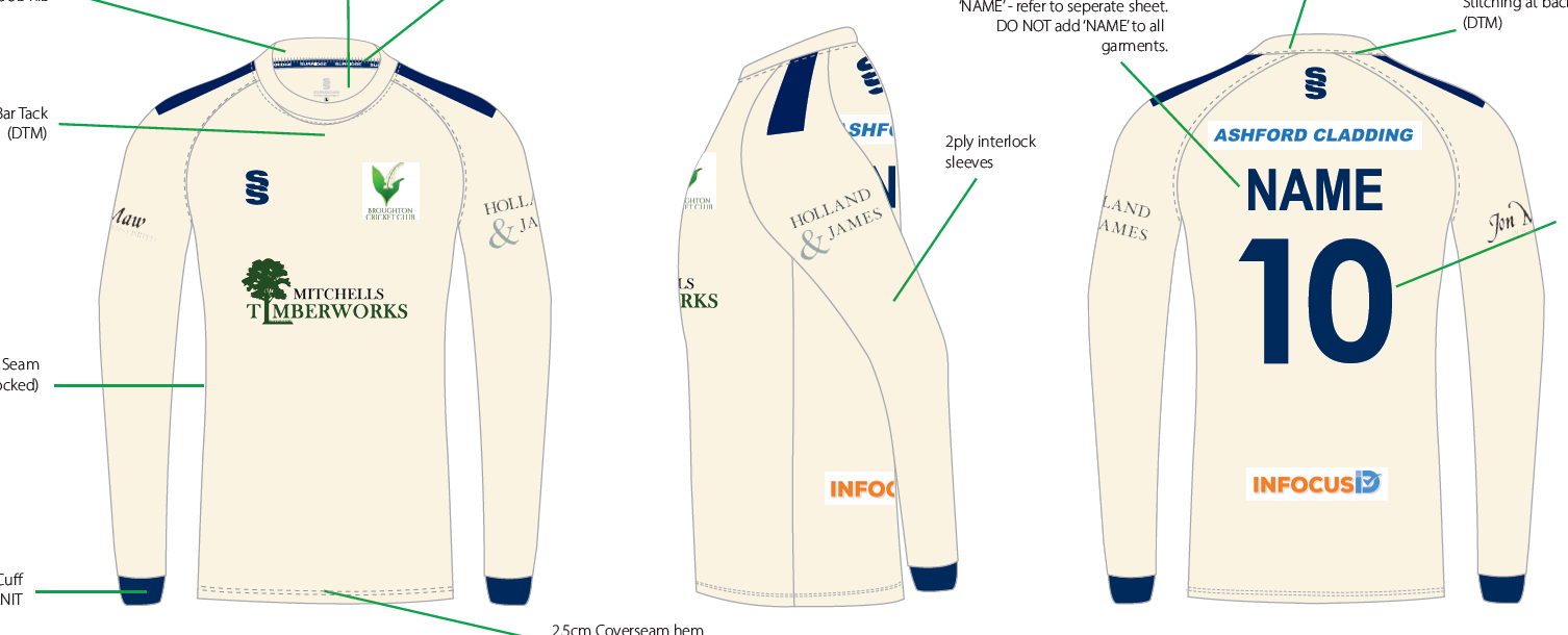 Broughton CC Adult Sweater - Image 4