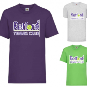 Retford Tennis Junior Printed Cotton T-Shirt